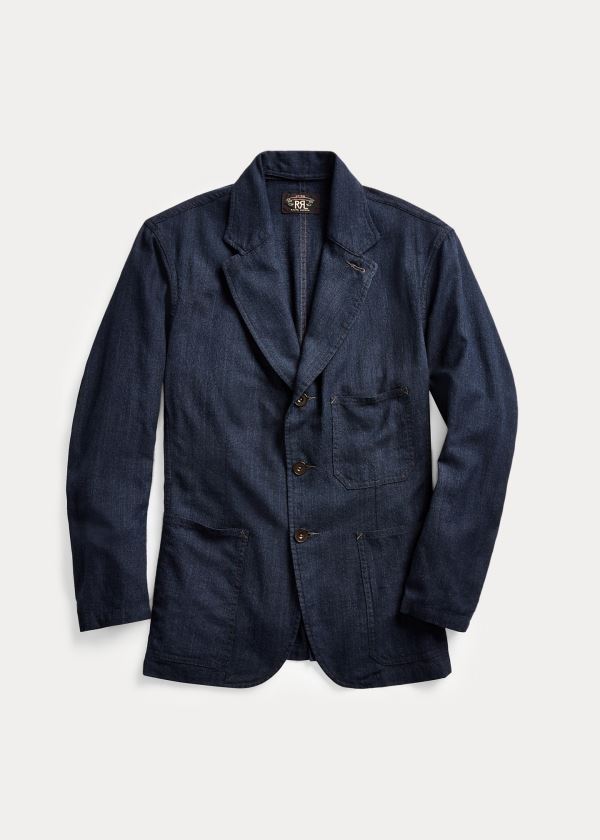 Ralph Lauren Woven Blazer Herre Danmark (YKXHT6509)